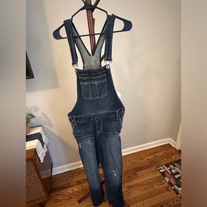 Torrid dark wash overalls size 10